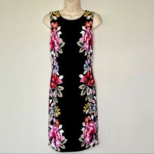 White House Black Market - Floral Knit Sheath Dress